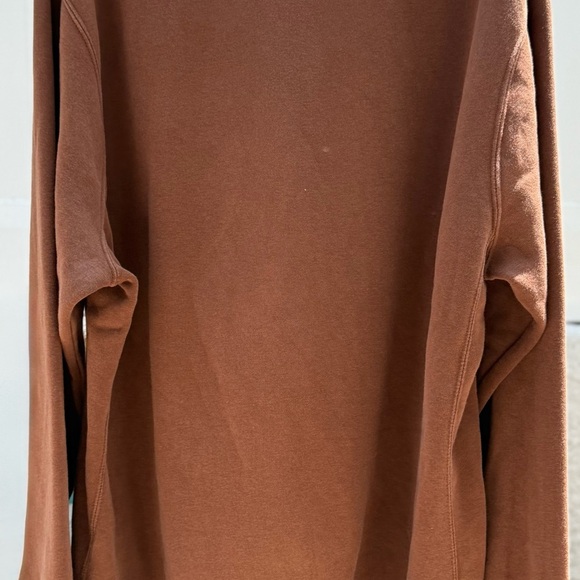Nike Club Fleece Sweatshirt Brown Cacao Wow Logo Pullover Men’s Large (Tagged M) - Picture 4 of 9